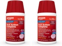 Cuidado básico doble acción completo, reductor de ácido picable más tabletas de ácido, sabor de baya, medicina de acidez, alivio de la indigestión de ácido, 50 cuenta (Pack of 2)