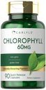 Carlyle Chlorophyll Pills ← 90 Capsules  durable Naturally Occurring Pigment ← Chlorophyll Concentrate Supplement ← Non-GMO, Gluten Free Complex