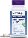 Natrol Mood Positivo 5-HTP y L-Theanine para la mezcla equilibrada y la relajación, 50 tabletas, hasta un suministro de 50 días
