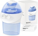 opove Nasal Irrigation System, Sinus Rinse Kit con 1 Nose Cleaner & 15 Salt Packets, Self-Cleaning & Automatic Waste Collection, Recargable Sinus Rinse Bottle for Relieving Nasal Discomfort
