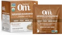 Om Mushroom Superfood Coffee Latte Blend Mushroom Powder, Single Serve, 10 Conde, Lion's Mane, Cordyceps, Reishi, Chaga, Energy & Mental Clarity Support Suplemento