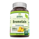 Herbal Secrets Bromelain Suplemento 500 Mg Tablets Suplemento ← Non-GMO Silencio Gluten Libre Silencio Made in USA (240 Conde)