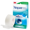 Tapa limpia flexible de Nexcare, Tapa médica transparente impermeable, seguridad de los apósitos y catéter - 1 En x 10 Yds, 1 rollo de cinta