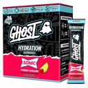 GHOST Hydration Packets, Sonic Cherry Limeade, 24 Sticks, Electrolyte Powder - Drink Mix Suplemento con Magnesio, Potasio, Calcio, Vitamina C - Vegan Friendly, Libre de Soy, Azúcar &amp; Gluten