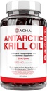 Suplemento Premium de Aceite de Krill Antártico Softgels– 1500 mg con Omega natural-3, Astaxanthin y fosfolípidos 120 Gels blandos, EPA de 180 mg &amp; DHA para Immune, Memory Support, Heart Health Non-GMO