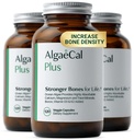 Algas Rojas Orgánicas de ALGAECAL Suplemento de Calcio para la Densidad de Hueso &amp; Fuerza, Vitamina K2 MK7 (100 mg), Vitamina D3 (1600 UI), Magnesio (350 mg) " Minerales de rastro, Fácil de Tragar, 120 Capas de verduras