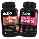 Soporte para tiroides " Myo-Inositol " D-Chiro Inositol Supplement Capsules - Apoyo natural para el metabolismo, el mood " Energy - 40:1 Ratio Hormone Balance for Women, Menstrual Cycle, Mujer Health