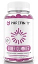 PUREFINITY Fiber Gummies for Adults with Inulin FOS from Chicory Root, Sugar Free Prebiotic Supplement for Daily Digestion &amp; Constipation Support – Non-GMO, Vegan, 60 Count
