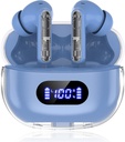 Blue Wireless Earbuds P1 PRO, Auriculares Bluetooth inalámbricos con Clear Call Mics Ear Buds, Comfortable Fit, IPX7 Waterproof Long Battery Life, 30H Playtime for Sports Workout