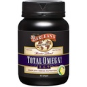 Omega total de Barlean 3 6 9 Softgels, suplemento de aceite de pescado de color azulado con aceite de borrado y licuado, 1000 mg Omegas ALA, EPA, DHA y GLA para suplementos de soporte conjunto y salud cardíaca, 90 Conde