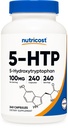 Nutricost 5-HTP 100mg, 240 cápsulas vegetarianas (5-Hydroxytryptophan) - No GMO &amp; Gluten Free