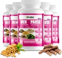 GreeNatr Herbal Menopause Support Complex for Hot Flashes, Night Sweats & Mood Swings Relief. Promueve Niveles de Hormonas Equilibrados - Cohosh Negro, Dong Quai, Licorice Root & Kelp Leaves (6 Botellas)