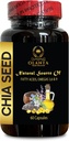 chia Semillas Extracto - CHIA Semillas - Booster de energía, antioxidante Vitaminas Suplementos, chia Semillas Omega 3 y fibra, chia Semillas superalimentos salvia hispanica - 1 Botella 60 Softgels