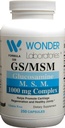 Wonder Labs Glucosamine/MSM, ayuda a promover la regeneración del cartílago y juntas sanas - 250 cápsulas