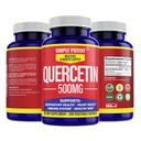Simple Potent Quercetin Suplementos, Quercetin 500mg 200 cápsulas, 2 X Quercetin 250mg Phytosome Bioflavonoid Antioxidante Vegan Gluten Free Pills to Support Healthy Cellular Heart & Immune Funciones
