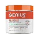 Genius Micronized Creatine Monohydrate Powder, Post Workout Supplement, Green Apple - 100% Naturalmente Flavored & Sweetened - Supports Muscle Building, Cellular Energy & Cognitive Function – 195g
