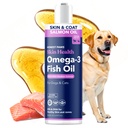 Honest Paws Wild Alaskan Salmon Oil for Dogs & Cats – Omega 3 Fish Oil Supplement for Skin, Coat, Joint & Heart Health – Natural, Sustentably Sourced, 16 oz