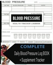 Revista de Presión de Sangre 7.5"x9.25" 150 página [con Tracker de Suplemento]