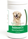 Hierbas saludables Golden Retriever Salmón Aceite Aceites suaves 90 Cuenta