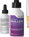 TriGuard MULLEIN Plus - Mullein Leaf Extract, Elderberry Extract & Olive Leaf Extract 2 fl oz Silencioso Soportes Healthy Respiratory Function &amp; Immune System