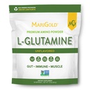 MariGold Pure Unflavored L-Glutamine Powder - Healthy Gut, Immune y Muscle Support, Non-GMO, Gluten Free, Soy & Allergen Free (5g / 5000mg por Serving)