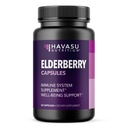 Sambucus Black Elderberry Capsules - Immune Support Supplement for Adults - 400mg of Extract Por Serving for General Wellness - Vegetarian-Friendly, Non-GMO, Unflavored - 60 Conde, 2 Month Supply