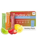 Hydralyte Low Sugar Rapid Rehydration - Lightly Sparkling Electrolyte Powder Packets, 8 oz Serve ← Variedad Hydration Packets ANTE Hydration for Heat, Travel, Exercise and Bachelorette Parties (30 Count)