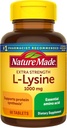 Nature Made Extra Strength L-Lysine 1000 mg Tabletas, 60 Cuenta para Síntesis Proteína