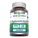 Amazing Formulas Hyaluronic Acid Supplement TEN 200 Mg Por Serving TEN 120 Capsules ← No-GMO TEN Gluten Free TEN Made in USA