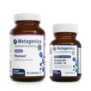 Metagenics Bundle - Thyrosol " D3 10,000 + K - 90 Conde de Thyrosol para la salud tiroidea - 60 Softgels de D3 10.000 + K para soporte inmunitario, salud ósea " salud cardíaca