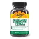 Country Life Glucosamine Chondroitin 1500mg/1200mg - Supports Joint Health & Lubrication - Maintains Healthy Cartilage, Tendon, Joint Tissue - Gluten Free, Non-GMO - 90 cápsulas - para adultos