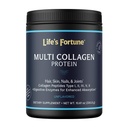 Multi Collagen Peptides Tipos I, II, III, V & X Hidrolyzed Protein Powder – Grass-Fed, Blend with Digestive Enzyme – for Skin, Hair, Nails, Joints & Gut Health, Unflavored