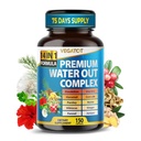 VEGATOT Organic Water Out Complex - 14-in-1 Fórmula - con Dandelion Uva Ursi Horsetail Corn Silk Parsley Nettle Hibiscus Ginger
