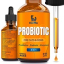 Probióticos líquidos para perros y gatos – 6 Billones CFU Pet Digestive Support – Probióticos para perros con enzimas – Cat Probiotic Supplement – 2-oz Botella