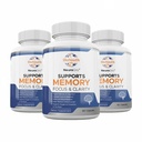 Labs Natural Brain Health Supplements for Adults,180 Capsules - Nutritious Blend of Bacopa Monnieri, Ginkgo biloba, Melissa Officinalis " Citicoline for Brain Focus " Memory