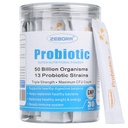Probióticos ZEBORA para Mujeres, Hombres y Niños, Prebióticos y Probióticos Polvo para la Salud Digestiva e Inmunitaria - Apoyo sano-Respiratorio-System Gluten Libre y No GMO, 30 Packets