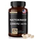 Suplemento de Nattokinase - 2000 FU de Enzyme - 270 cápsulas de Nattokinase 100mg - Gluten Free, Non-GMO, Vegan