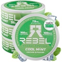 Pouches de cafeína de energía nootrópica • Caffeine de 100 mg • GPC Alfa • Huperzina A " Vitaminas esenciales • Sin azúcar • Tecnología de fibra de coco • sabor de menta fresca • 15 bolsas por can (Pack of 4)
