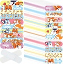 Patelai 300 piezas Bandas para niños a granel 10 estilos Adhesivo para niños Bandajes de dibujos animados flexibles coloridos impermeables a prueba de agua Pegatinas protectoras Cortes de cuidado para niños niñas(Dog)