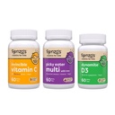 Renzo's Vitaminas Immunity Builder Bundle - Vitamina C con Elderberry & Zinc para Immune Support, Picky Eater Kids Multivitamin, y Vitamina D3