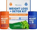 Ultimate Weight Loss Kit – 30 Day &amp; Nighttime Detox Shots – Metabolism Booster &amp; Appetite Control – Suplementos de dieta para hombres y mujeres – Fat Burning & Weightloss Pills, Fat Burner & Appetite Suppressant