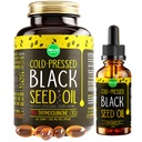 Maju Superfoods Black Seed Oil 2 oz y Black Seed Oil Capsules Bundle