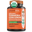 Suplemento Turmérico Orgánico con Pepper Negro Potencia más alta USDA certificado [No-GMO Curcumina orgánica 2115mg] Antioxidante Conjunto &amp; Apoyo Inmunitario 120 Tabletas