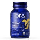 Ora Vitamina Orgánica D3 5000IU + K2 - Vitamina Vegana D de Lichen y K2 de Chickpeas para la Salud de los Huesos, Apoyo Inmunitario, Mood, Absorción Máxima - 1 Mes Fuente, 30 Tablas Chewable