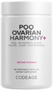 Codeage PQQ Ovarian Harmony+ Supplement - PQQ (Pyrroloquinoline Quinone), Myo-Inositol & D-Chiro-Inositol 40:1 Blend, Folate 5-MTHF, CoQ10, Wild Blueberry - Entrega Liposomal - No GMO - 120 cápsulas