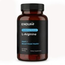 Suplemento L-Arginina de Endur, ayuda a apoyar la función sana del flujo de sangre " corazón, ejercicio " salud inmune, sin gluten, 350 mg (60 tablas)