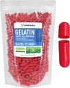 XPRS Nutra Size 0 Empty Capsules - 1000 Conde Empty Gelatin Capsules - Pills DIY Capsule Filling - Pure Bovine Pill Gel Caps for Do-It-youself Supplements (Red)
