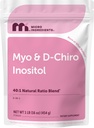 Micro Ingredientes Myo-Inositol " D-Chiro Inositol Powder, 1lb (221 Servings) Silencio 40:1 Ideal Ratio Inositol Suplemento para Mujeres Silenciosos Apoyo Equilibrio hormonal " Salud Ovárica Silenciosa No GMO, Vegan, Filler-Free
