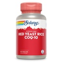 SOLARAY Red Yeast Rice Plus CoQ-10 & No-Flush Niacin Vitamina B-3, Healthy Heart & Cardiovascular Support, Non-Irradiated & Citrinin Free, 60 Day Money Back Guarantee, 90 Servings, 90 VegCaps