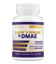 Maximum Slim Lion's Mane &amp; DMAE Capsules: Enhance Memory, Boost Mental Clarity, y Sharpen Focus - 60 cápsulas para Maximum Cognitive Support